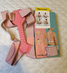 Pink Posture Corrector Brace for Back & Shoulder Support, Size L