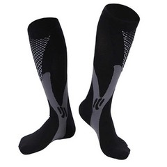 6 Pairs 3XL/4XL Compression Socks Fast-drying Knee High Support Running & Sports