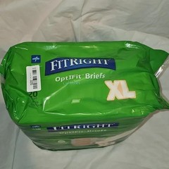 FitRight OptiFit Ultra Incontinence Briefs Unisex Heavy Absorbency XL 56in-64in