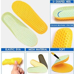 XINIFOOT 3 Pairs Comfortable Breathable Insoles – Comfort M: US 4-7, 3