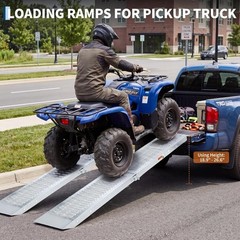 Steel Loading Ramps 76″ For UTV ATVs Motorcycles Mowers Trailers 1000lb Capacity