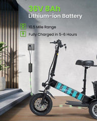 3 Wheel Electric Scooter for Adults, 3 Wheel Mobility Scooter for Adults, 330 Lb