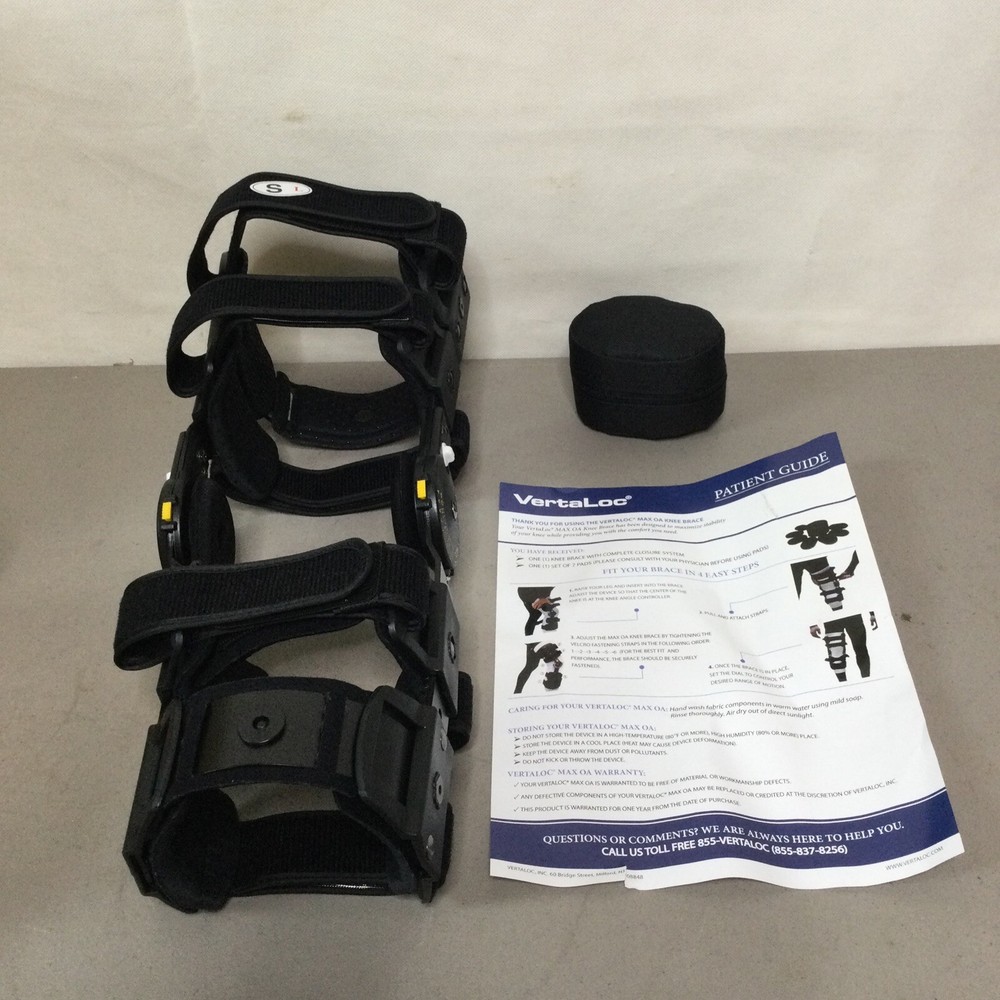 Vertaloc Max OA Knee Brace Support LEFT Size SMALL Black BRAND NEW