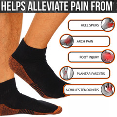 1 Pairs Men Women Compression Gym Relief Ankle Support Brace Foot Sleeve Socks