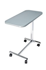 Lumex Modern Overbed Table with Wheels,28-41″ Adjustable Height for Hospital Bed