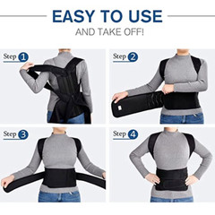 Back Brace Posture Correction Reduce Lumbar Pain Shoulder Brace Support