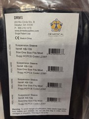 NEW! (2) Suspension Sleeves DRMS KB-139 HCPCS Code L2397 One Size Fits Most
