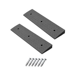 Heavy Duty Rubber Curb Ramps, 2“ Rise, 2 Pack, 11000 LBS Capacity, 2″ H