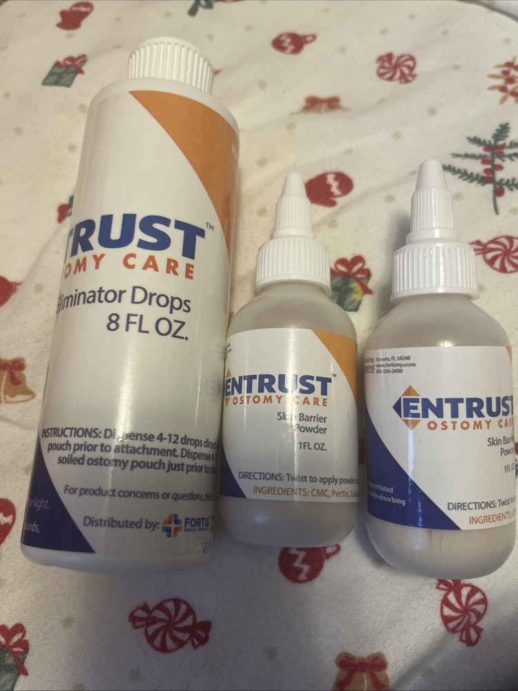 Entrust Odor Eliminator Drops #6600 8oz And 2 BottleSkin Barrier Power #6800 1oz