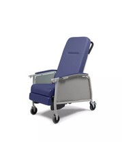 Lumex 574G Three 3 Position Recliner Geri Chair Royal Blue # 574G427 SOLD AS USE
