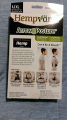 Brand New Hempvana Arrow Posture – Fully Adjustable Posture Support Adult L/XL