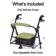 SPRING SEAON Rollator Walker Seat and Backrest Covers Set – Removable Washable S