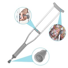 Crutch Pads and Hand Grips and Crutch Tips for Armpits Handle Cover and Foot …