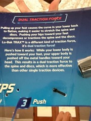 LO-BAK TRAX Portable Spinal Traction w/DVD DECOMPRESS Sciatica Low Back Pain NEW