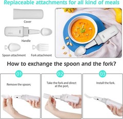 GYENNO Steady Spoon, 4.7 x 1.4 x 1.2 inches, white