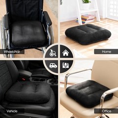 16″x16″ Wheelchair Cushions with Cotton Fill – Removable Washable Cover & Car…