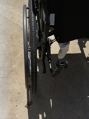 Quickie LXI Transit Folding Wheelchair In Mint Condition 18×17 Inches