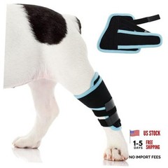 Dog Leg Brace Medium, M（Leg Length 5.5in，Upper Leg Circ 6.7in） Blue