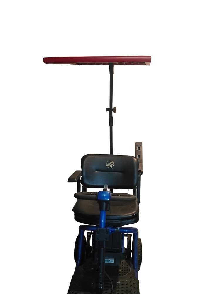 Mobility Scooter Roof with STEEL FRAME and Red Roof