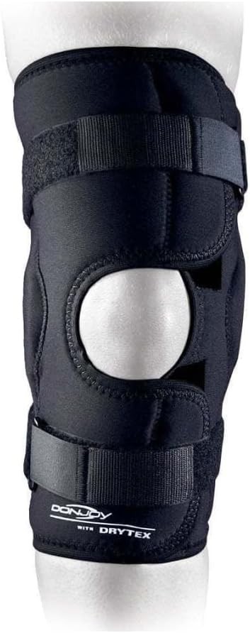 DonJoy Deluxe Hinged Knee Brace Drytex Open Popliteal Sleeve Medium
