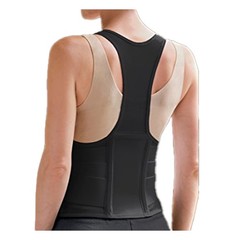 Back Support Cincher for Women – Adjustable, Comfortable, Black, Small Size