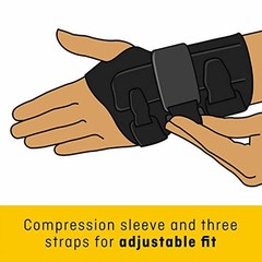 Wrist Brace Compression Stabilizing Left Hand Large XL Strap Support Carpal