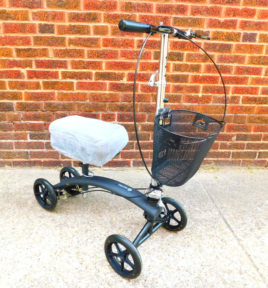 Body Med Medical Knee Scooter/Dual Hand Brakes/Cushion Seat/Basket PICK-UP ONLY
