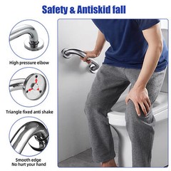 Stainless Steel Grab Bar Bathroom Safety Handicap Shower Tub Handle Support Lot
