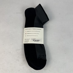 NWT Comrad Lows Black Compression Socks Ankle Height Men’s XL 13-15 Comfort