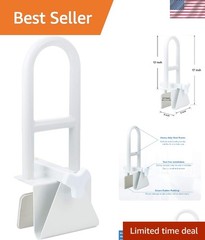 Bathtub Safety Rail, Medical Adjustable Tub Grab Bar Handle Clamp Safety Hand…