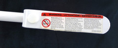 Heavy duty metal white adjustable safety/grab bar for bath tub; wrench included
