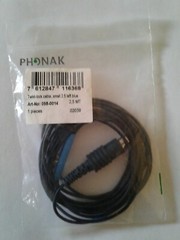 GG2: Phonak Twist Lock Cable Small 2.5m Left Blue