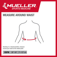 MUELLER Sports Medicine Adjustable Back Brace, Ideal for Upper and Lower Back Pa