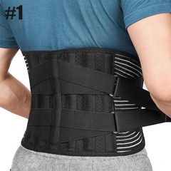 Tcare Sports Back Braces for Lower Back Pain Relief with 6 Stays,Breathable Back