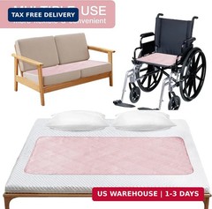 Incontinence Bed Pads 34“ x 52“, Washable Pee Pads for Adults, Non-Slip Chuck