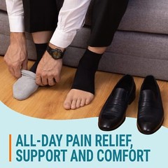 Pair Ankle Support Brace Compression Sleeve Plantar Foot Fasciitis Wrap Sports