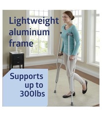 Medline Youth Aluminum Guardian Crutches – 300lb