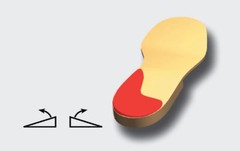 Pedag Correct 129 heel cup pads, reduce over pronation, supination, joint stress
