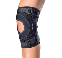 DonJoy Tru Pull Lite Knee Brace Small Left Leg Pull Straps Black