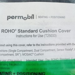 Permobil ROHO Standard Select Cushion Cover COV-SSA99 QS99C 17.75 x 17 x 4.25