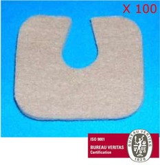 #241 Adhesive Flesh Wool Felt Half-Moon Pads 1/8″ 100/BG Pre-Cut 241 Horseshoe