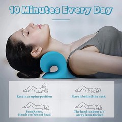 Cervical Neck Traction Pillow Stretcher Brace Support Relax Massage Device