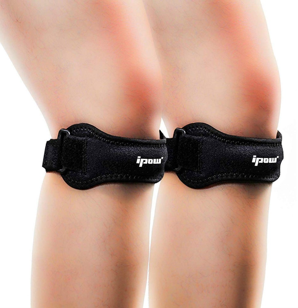 IPOW 2 Pack Knee Pain Relief & Patella Stabilizer Knee Strap Brace Support for H