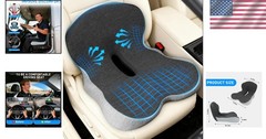 Comfortable & Breathable Driving Seat Cushion for Truck and Office – Dark Gray