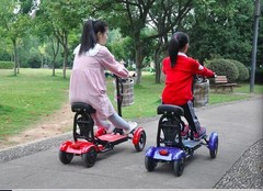 White/Red/Royal Blue Adult Portable Four-wheel Small Foldable Electric Scooter