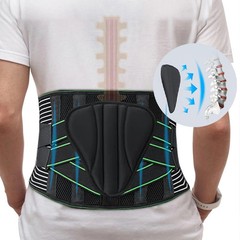 Back Brace with 7 Metal Stays Lower Back Pain Relief Lumbar Support Belt S-XXL