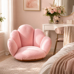 Paw Shaped Plush Seat Cushion 20x20in Fuzzy Chair Pad Patio Bedroom Floor Decor