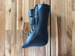 AZ AFO Arizona LEATHER AFO ORTHOPEDIC Boot RIGHT Foot Black Lace Up O’Sullivan