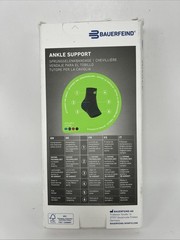 Bauerfeind Sport Ankle Support Compression Taping Strap Blue/Green LARGE LEFT