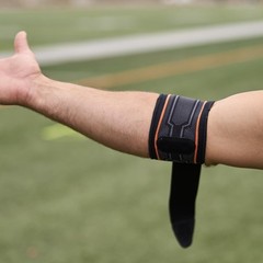 Shock Doctor Compression Knit Tennis/Golf Elbow Sleeve Gel Support And Strap
